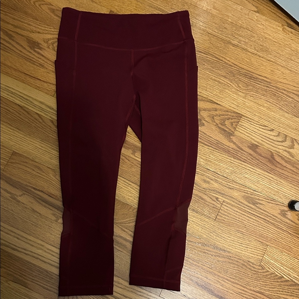 Lululemon Athletica Deep Red Leggings